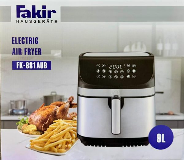 سرخ کن بدون روغن فکر Fakir مدل FK-881P ظرفیت 9 لیتر | محصول 2025 با طراحی مدرن و المنت دوگانه - پرداخت در محل