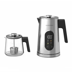 چای ساز روی هم گوسونیک مدل GST-782 | کتری ۱.۷ لیتر | قوری ۱ لیتری